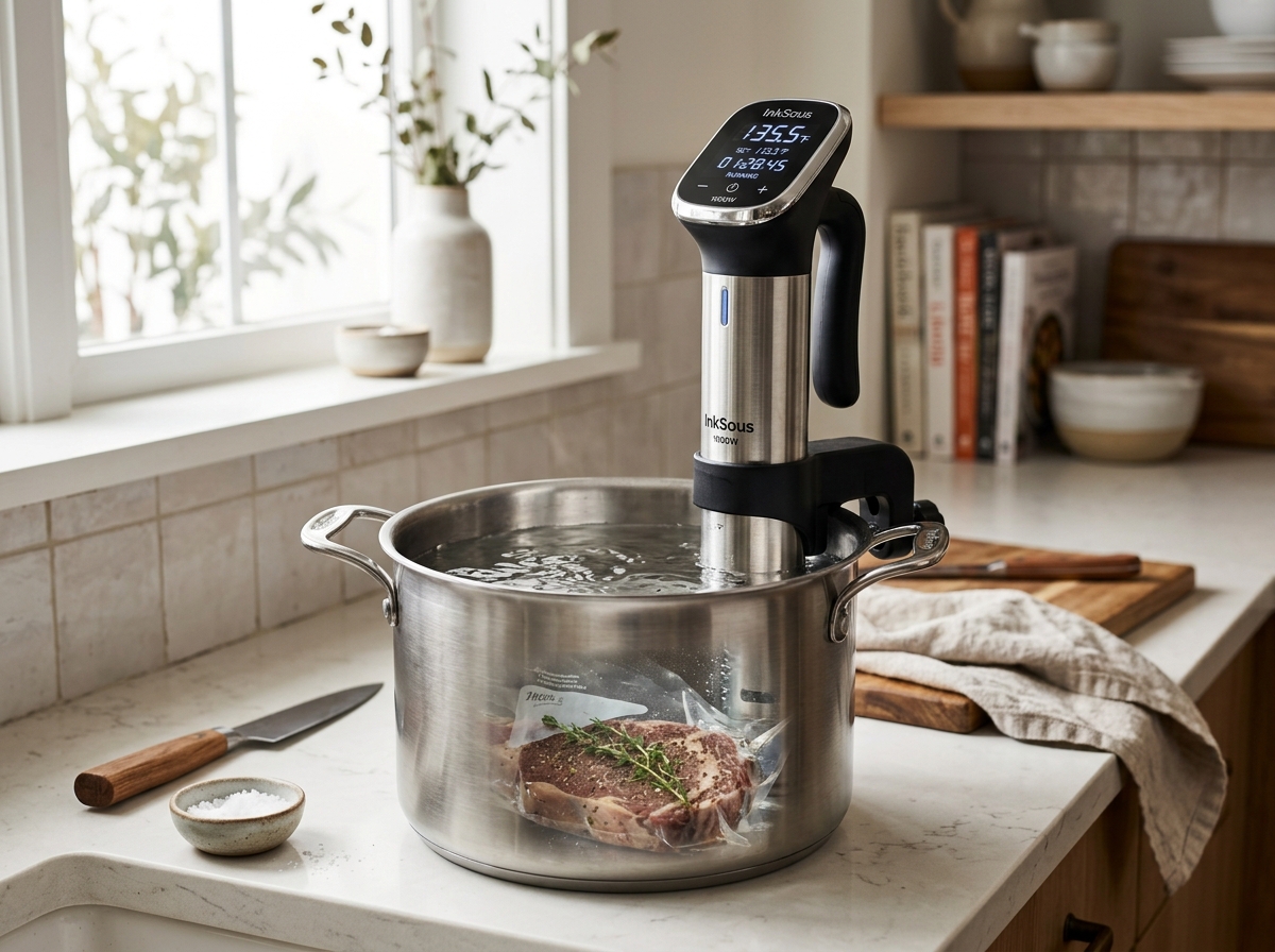 InkSous ISSV-200-W 1000W WiFi Precision Sous Vide Cooker Machine