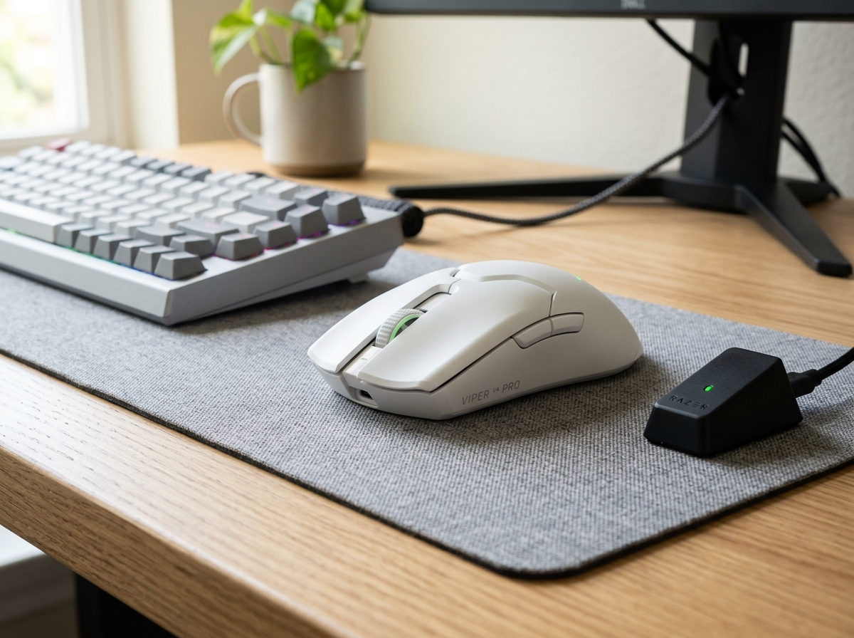 Razer Viper V4 Pro Wireless Esports Gaming Mouse (White)